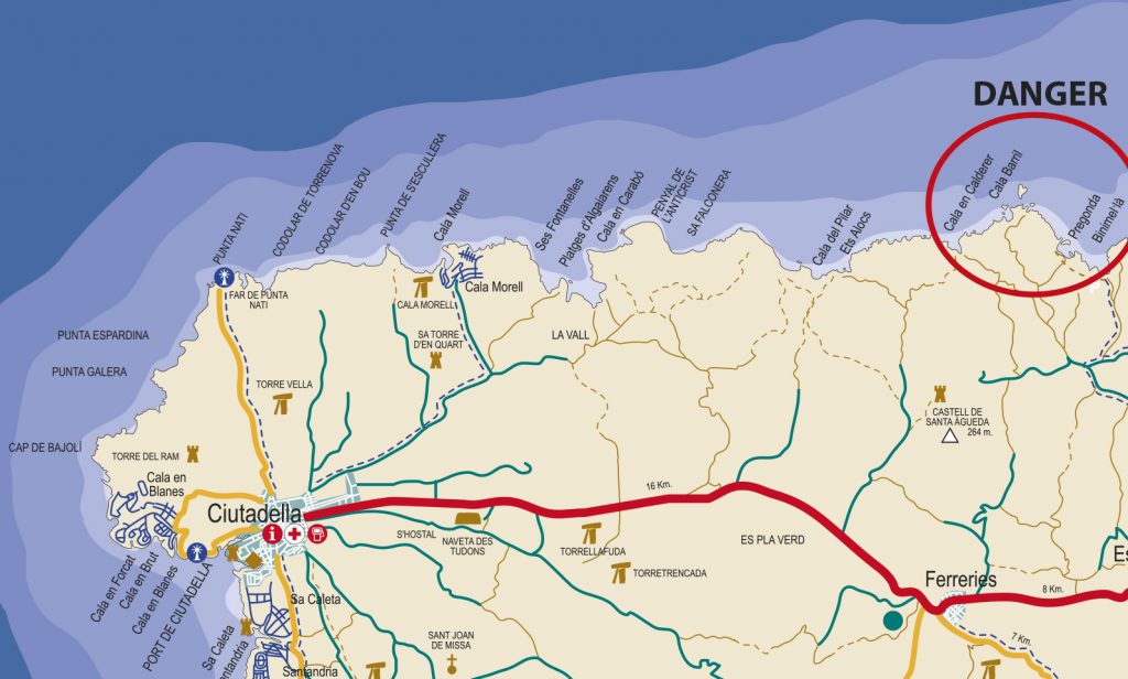 Mapa Ciutadella norte